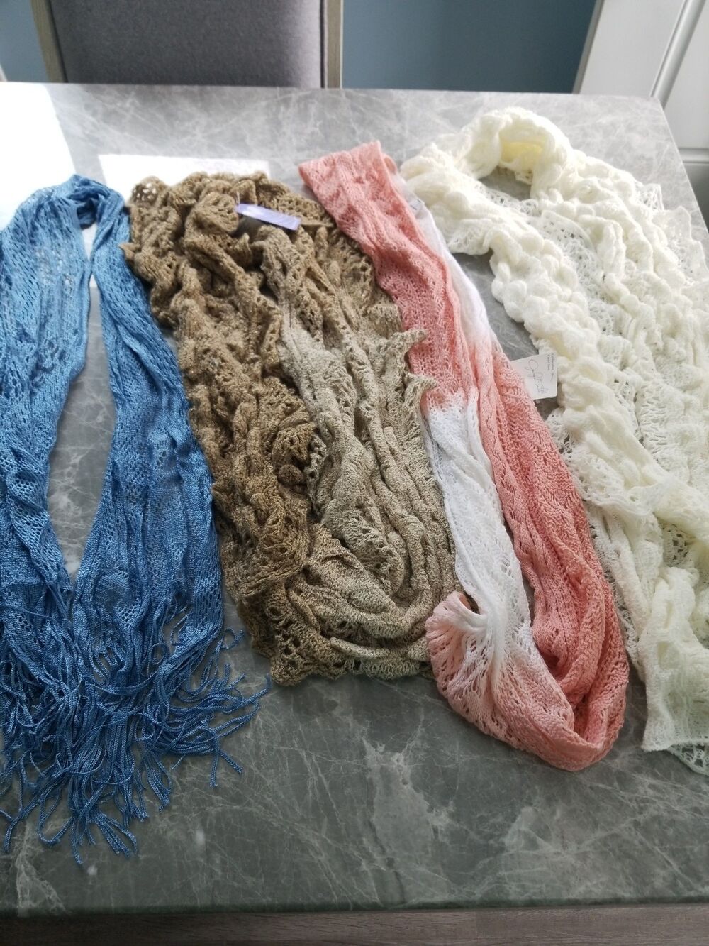 Beautiful lot of scarves 4 total
